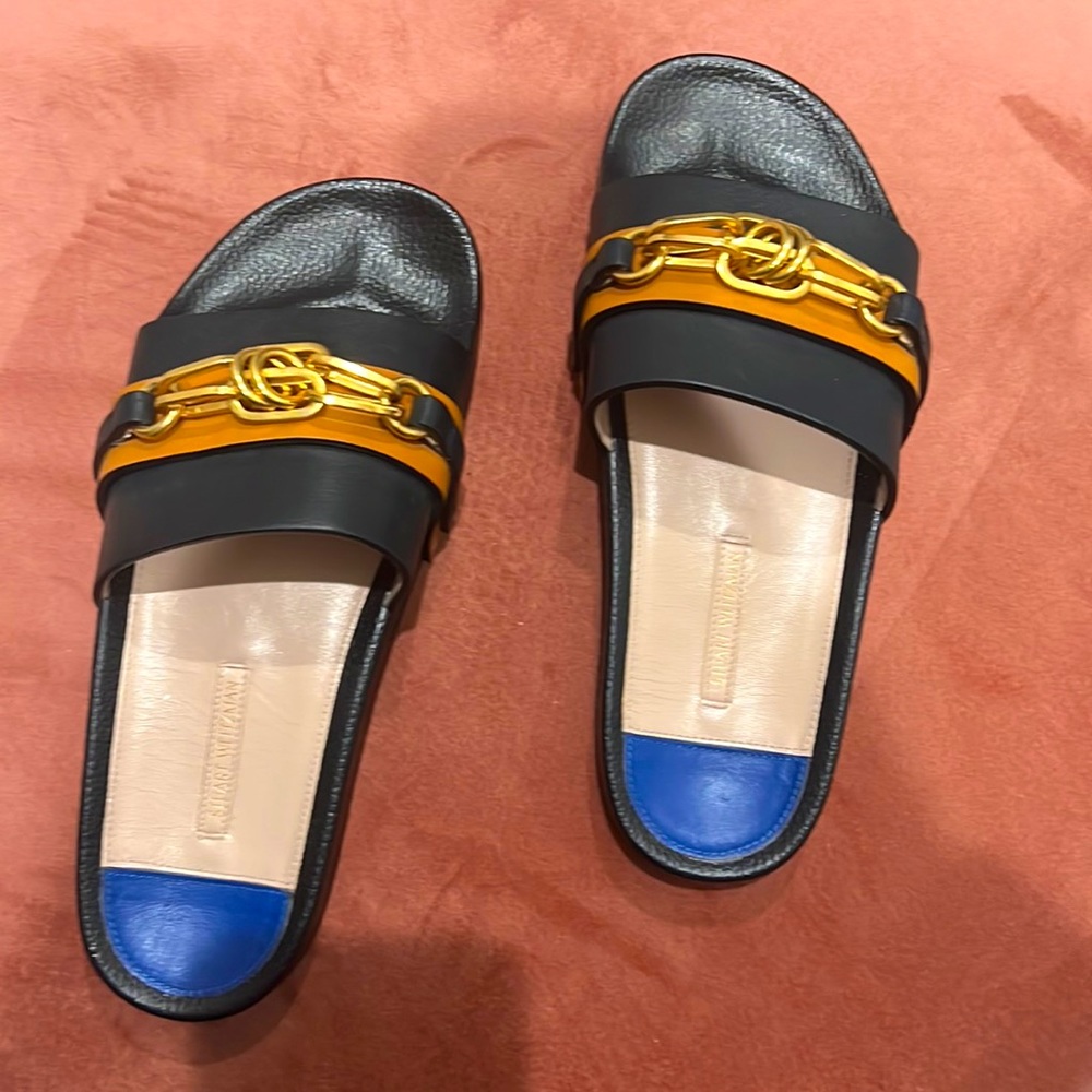 Stuart Weitzman Chain Slides LAST CHANCE DISCOUNTED